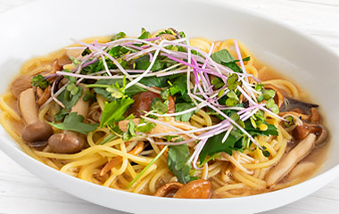 信州産きのこの和風スープパスタ