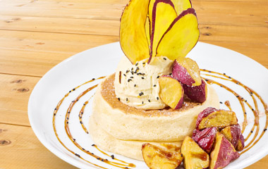 さつまいものリコッタパンケーキ